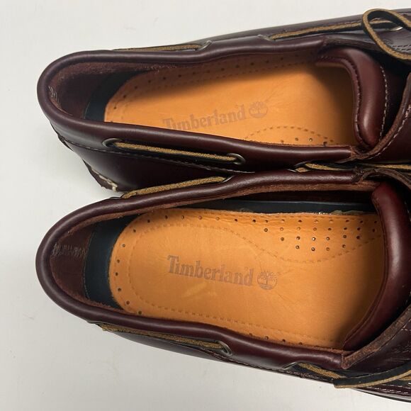 Timberland Men\'s SZ 9 M Boat Shoes Classic Brown Full Grain Leather 25077 main image 7